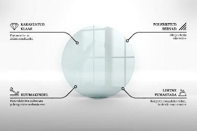 Plaque de sol en verre pour poêle transparent okrągłe