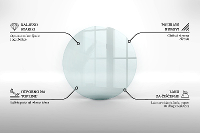 Plaque de sol en verre pour poêle transparent okrągłe