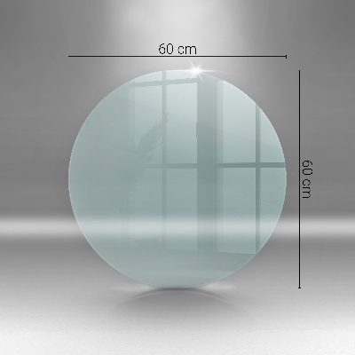 Plaque de sol en verre pour poêle transparent okrągłe