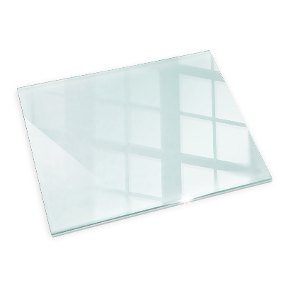 Verre sous poêle à bois transparent