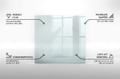 Verre sous poêle à bois transparent