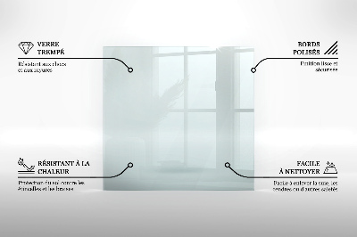 Verre sous poêle à bois transparent