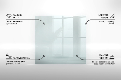 Verre sous poêle à bois transparent