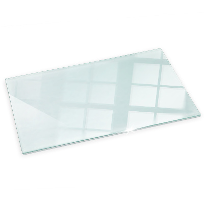 Verre sous poêle à bois transparent