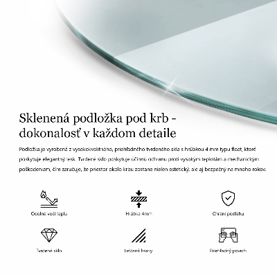 Plaque de verre pour cheminée transparent w nieregularnym kształcie