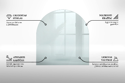 Plaque de verre pour cheminée transparent w nieregularnym kształcie