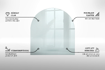 Plaque de verre pour cheminée transparent w nieregularnym kształcie