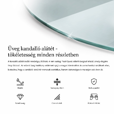 Plaque de verre pour cheminée transparent w nieregularnym kształcie