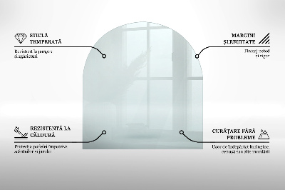 Plaque de verre pour cheminée transparent w nieregularnym kształcie