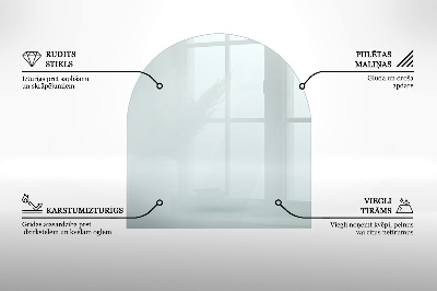 Plaque de verre pour cheminée transparent w nieregularnym kształcie