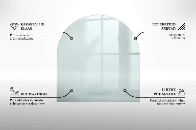 Plaque de verre pour cheminée transparent w nieregularnym kształcie