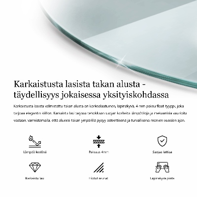 Plaque de verre pour cheminée transparent w nieregularnym kształcie