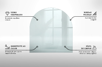 Plaque de verre pour cheminée transparent w nieregularnym kształcie
