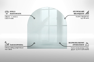 Plaque de verre pour cheminée transparent w nieregularnym kształcie