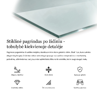 Verre sous poêle à bois hexagonale transparente