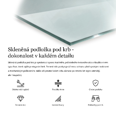 Verre sous poêle à bois hexagonale transparente