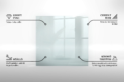 Verre sous poêle à bois hexagonale transparente