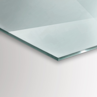 Verre sous poêle à bois hexagonale transparente