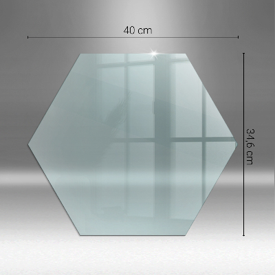 Verre sous poêle à bois hexagonale transparente