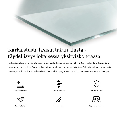 Verre sous poêle à bois hexagonale transparente