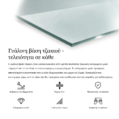 Verre sous poêle à bois hexagonale transparente