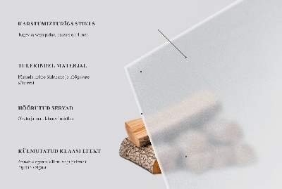 Plaque pour poêle à bois Semi-ovale semi-transparente