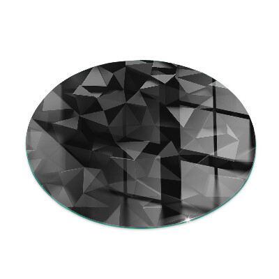 Plaque verre devant cheminée Géométrie tridimensionnelle