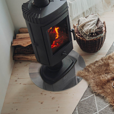 Plaque verre devant cheminée Texture béton avec effet