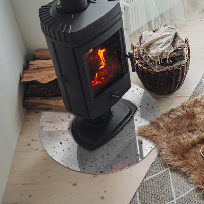 Plaque verre devant cheminée Motif avec de petites formes