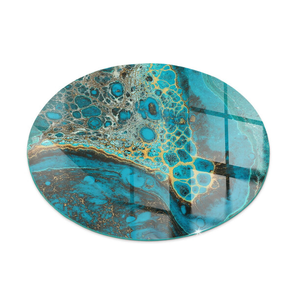 Plaque verre devant cheminée Motif organique abstrait