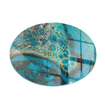 Plaque verre devant cheminée Motif organique abstrait