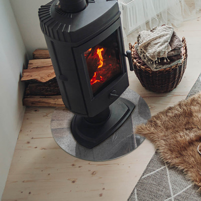 Plaque verre devant cheminée Texture de béton brut