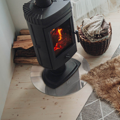 Plaque verre devant cheminée Motif en marbre naturel