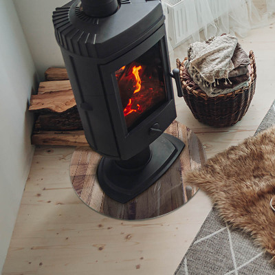 Plaque verre devant cheminée Planche de bois dans la disposition