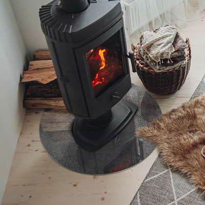 Plaque verre devant cheminée Texture de surface brute