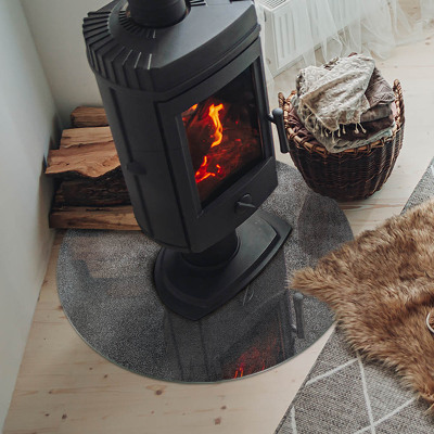 Plaque verre devant cheminée Texture de surface brute