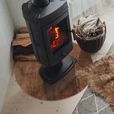 Plaque verre devant cheminée Texture de rouille sur le métal