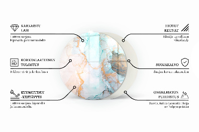 Plaque verre devant cheminée Motif de mosaïque décorative