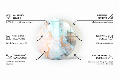 Plaque verre devant cheminée Motif de mosaïque décorative