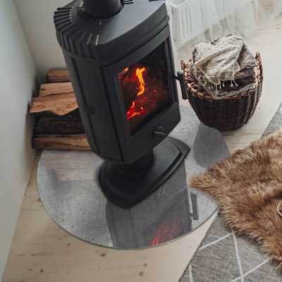 Plaque verre devant cheminée Texture de béton brut