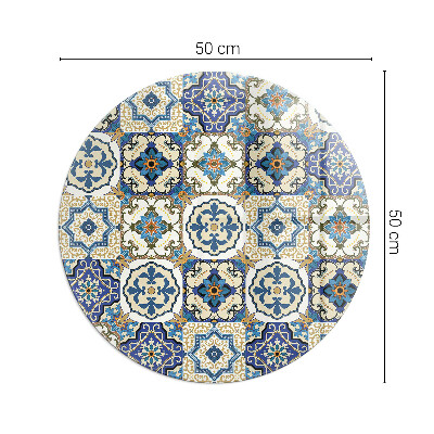 Plaque verre devant cheminée Motif mosaïque avec des fleurs