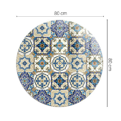 Plaque verre devant cheminée Motif mosaïque avec des fleurs