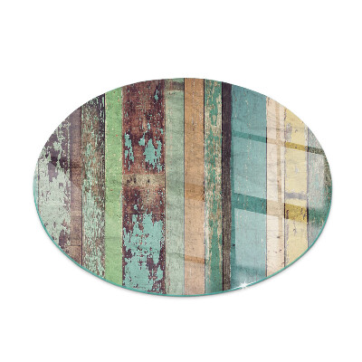 Plaque verre devant cheminée Des planches de différentes nuances