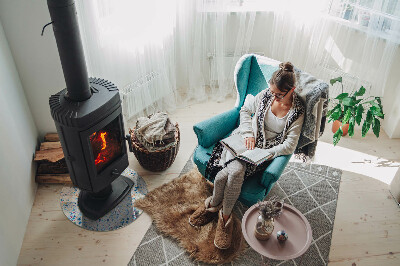 Plaque verre devant cheminée Motif de texture abstrait