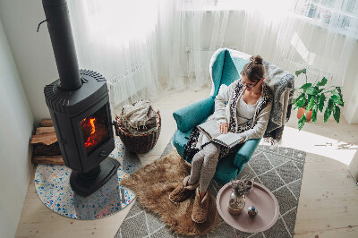 Plaque verre devant cheminée Motif de texture abstrait