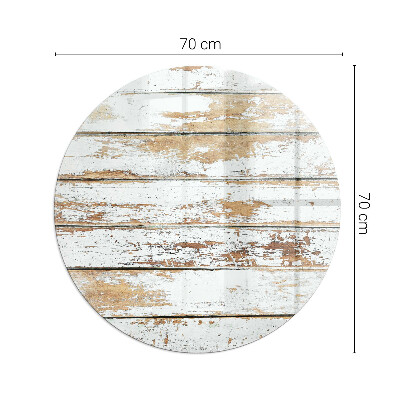 Plaque verre devant cheminée Planche de bois endommagée