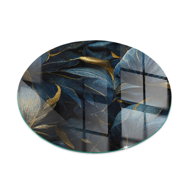 Plaque verre devant cheminée Feuilles élégantes en texture