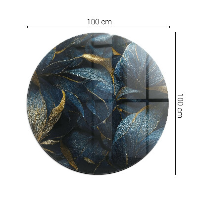 Plaque verre devant cheminée Feuilles élégantes en texture