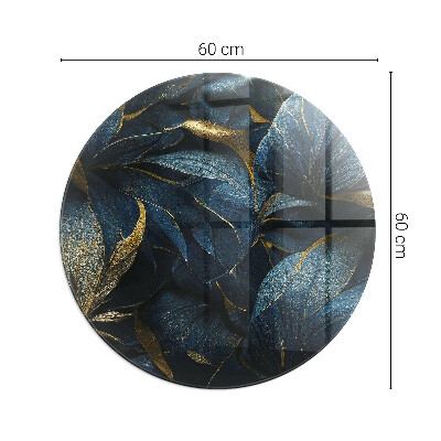 Plaque verre devant cheminée Feuilles élégantes en texture