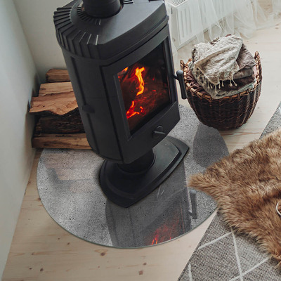 Plaque verre devant cheminée Texture de béton brut